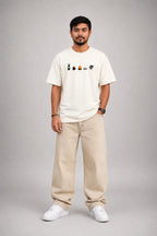 Campfire Vibes Embroidery Oversized T-Shirt