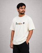 Campfire Vibes Embroidery Oversized T-Shirt