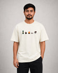 Campfire Vibes Embroidery Oversized T-Shirt