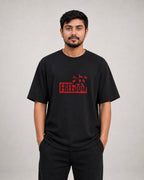 Freedom Embroidery Oversized T-Shirt