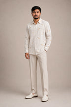 Matchstick Embroidered Premium Plain Shirt | VULTARO™