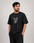 Mighty Gorilla Embroidery Oversized T-Shirt